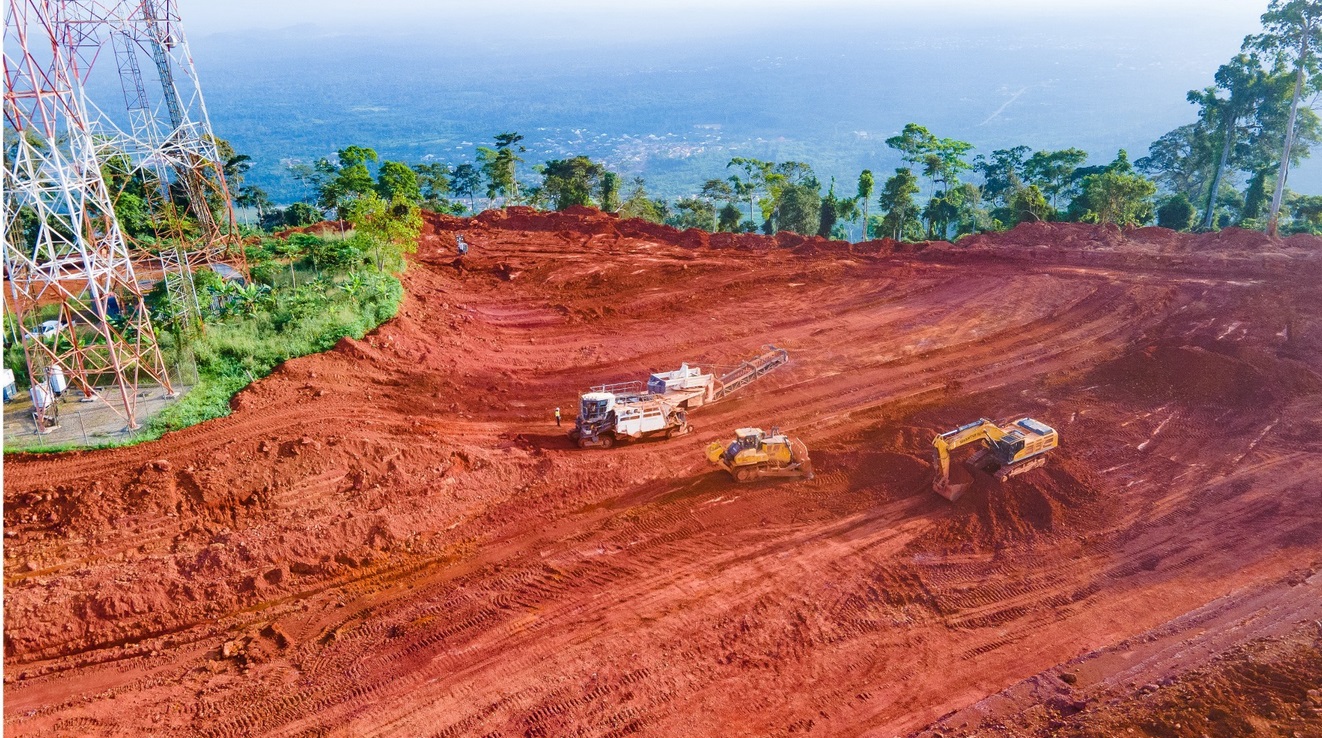 Aerial view of GBC's Awaso mining operations