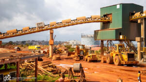 Bauxite mining processes in Awaso
